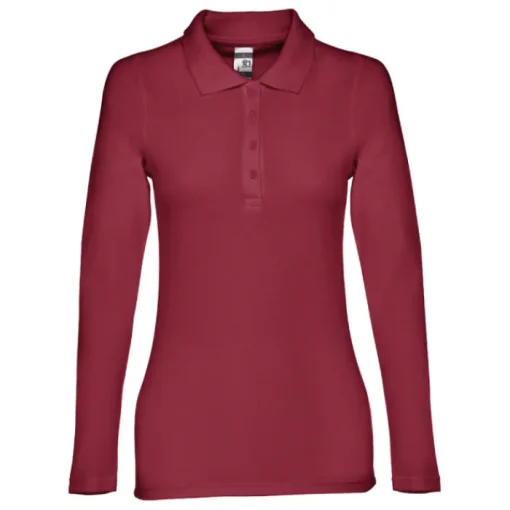 Gift Campaign Polo donna a maniche lunghe in cotone piquet cardato 210g/m2 THC Bern> Polo Personalizzate