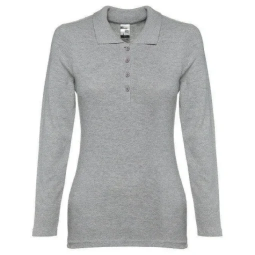 Gift Campaign Polo donna a maniche lunghe in cotone piquet cardato 210g/m2 THC Bern> Polo Personalizzate