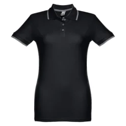 Gift Campaign Polo slim fit bicolore da donna in cotone piquet cardato 210 g/m2 Rome> Polo Personalizzate