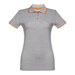Gift Campaign Polo slim fit bicolore da donna in cotone piquet cardato 210 g/m2 Rome><noscript><img width=