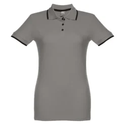 Gift Campaign Polo slim fit bicolore da donna in cotone piquet cardato 210 g/m2 Rome><noscript><img width=