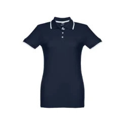 Gift Campaign Polo slim fit bicolore da donna in cotone piquet cardato 210 g/m2 Rome><noscript><img width=