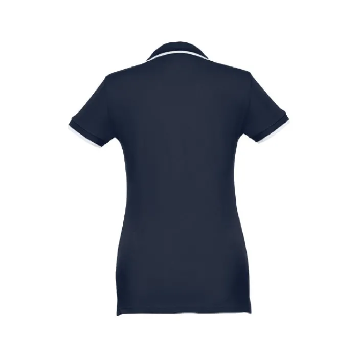 Gift Campaign Polo slim fit bicolore da donna in cotone piquet cardato 210 g/m2 Rome> Polo Personalizzate
