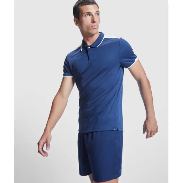 Gift Campaign Polo sportiva bicolore da uomo in poliestere 140 g/m² Roly> Polo Personalizzate