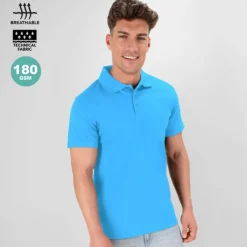 Gift Campaign Polo tecnica in poliestere traspirante 180g/m2 con 3 bottoni MKT> Polo Personalizzate