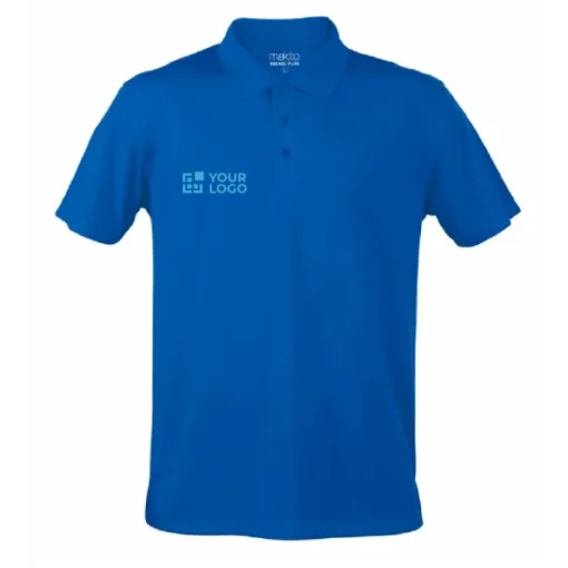 Gift Campaign Polo tecnica in poliestere traspirante 180g/m2 con 3 bottoni MKT> Polo Personalizzate