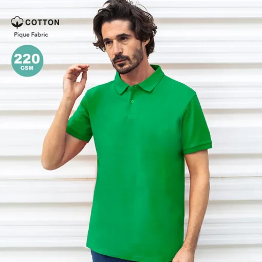 Gift Campaign Polo unisex con 2 bottoni in 100% cotone pettinato ring spun 220 g/m2> Polo Personalizzate