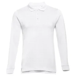 Gift Campaign Polo uomo a maniche lunghe in cotone piquet cardato 210 g/m2 THC Bern> Polo Personalizzate