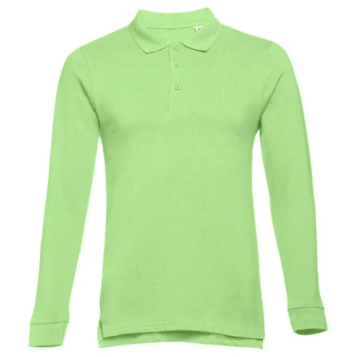 Gift Campaign Polo uomo a maniche lunghe in cotone piquet cardato 210 g/m2 THC Bern> Polo Personalizzate