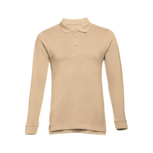 Gift Campaign Polo uomo a maniche lunghe in cotone piquet cardato 210 g/m2 THC Bern> Polo Personalizzate