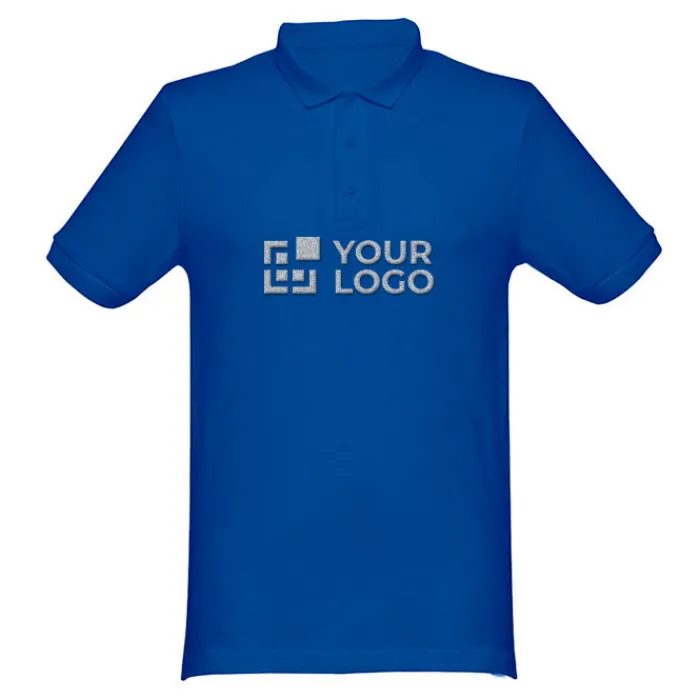 Gift Campaign Polo uomo in cotone piquet 240g/m2 con 3 bottoni in tinta THC Monaco> Polo Personalizzate