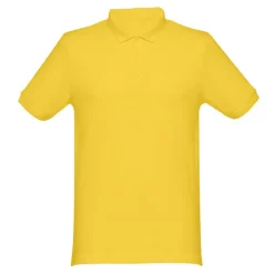 Gift Campaign Polo uomo in cotone piquet 240g/m2 con 3 bottoni in tinta THC Monaco><noscript><img width=