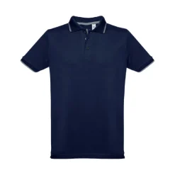 Gift Campaign Polo uomo slim fit 3 bottoni in cotone piquet cardato 210g/m2 THC Rome><noscript><img width=