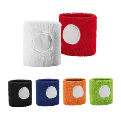 Gift Campaign Polsino elasticizzato di vari colori in poliestere con logo Circle></noscript> Gadget Palestra