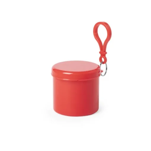 Gift Campaign Poncho promozionale adulti in scatola colorata moschettone Travel Box> Impermeabili