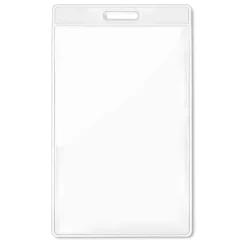 Gift Campaign Porta badge aziendale verticale 7,5x12,5cm VertiPass> Lanyard E Porta Badge Personalizzati|Gadget Per L'Ufficio