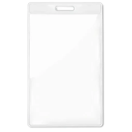 Gift Campaign Porta badge aziendale verticale 7,5x12,5cm VertiPass> Lanyard E Porta Badge Personalizzati|Gadget Per L'Ufficio