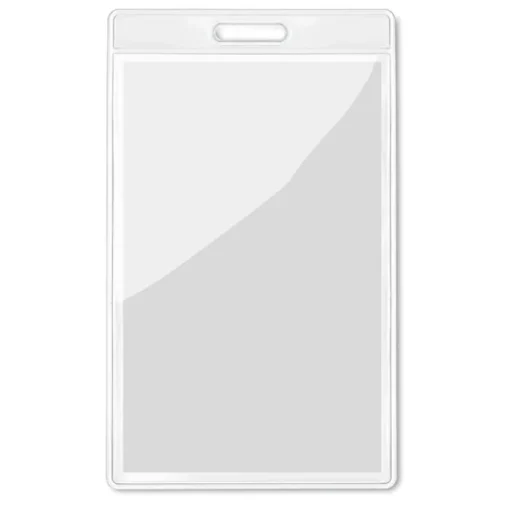 Gift Campaign Porta badge aziendale verticale 7,5x12,5cm VertiPass> Lanyard E Porta Badge Personalizzati|Gadget Per L'Ufficio