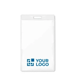 Gift Campaign Porta badge aziendale verticale 7,5x12,5cm VertiPass></noscript> Lanyard E Porta Badge Personalizzati|Gadget Per L'Ufficio