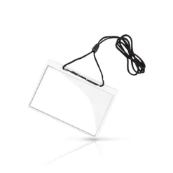 Gift Campaign Porta badge identificativo con laccetto regolabile 10,3x6,6cm> Lanyard E Porta Badge Personalizzati