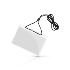 Gift Campaign Porta badge identificativo con laccetto regolabile 10,3x6,6cm> Lanyard E Porta Badge Personalizzati