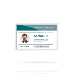 Gift Campaign Porta badge in plastica semirigido con spilla 90x55 mm></noscript> Lanyard E Porta Badge Personalizzati