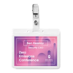 Gift Campaign Porta badge promozionale in PVC clip metallica ClipOn></noscript> Gadget Per Medici E Infermieri|Lanyard E Porta Badge Personalizzati