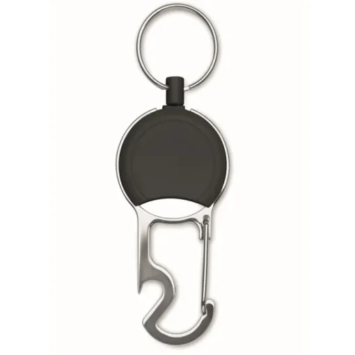 Gift Campaign Porta badge retrattile in ABS con anello portachiavi e apribottiglie> Portachiavi Apribottiglie