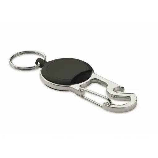 Gift Campaign Porta badge retrattile in ABS con anello portachiavi e apribottiglie> Portachiavi Apribottiglie