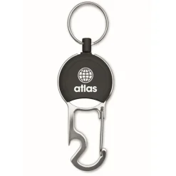 Gift Campaign Porta badge retrattile in ABS con anello portachiavi e apribottiglie></noscript> Portachiavi Apribottiglie