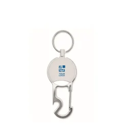 Gift Campaign Porta badge retrattile in ABS con anello portachiavi e apribottiglie></noscript> Portachiavi Apribottiglie