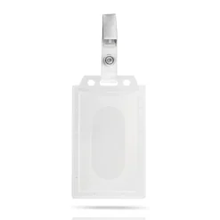 Gift Campaign Porta badge rigido perfetto da agganciare alla tasca 5,5x8,7cm> Lanyard E Porta Badge Personalizzati