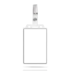 Gift Campaign Porta badge rigido perfetto da agganciare alla tasca 5,5x8,7cm> Lanyard E Porta Badge Personalizzati