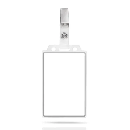 Gift Campaign Porta badge rigido perfetto da agganciare alla tasca 5,5x8,7cm> Lanyard E Porta Badge Personalizzati