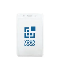 Gift Campaign Porta badge con logo in formato verticale 7,5 x 12,5cm> Lanyard E Porta Badge Personalizzati