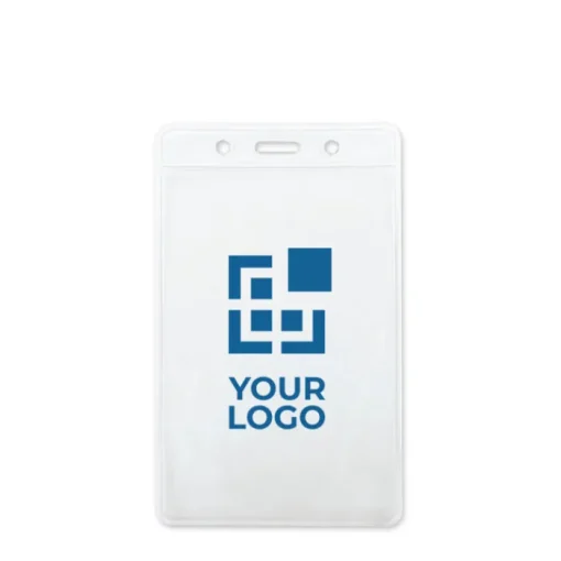 Gift Campaign Porta badge con logo in formato verticale 7,5 x 12,5cm> Lanyard E Porta Badge Personalizzati