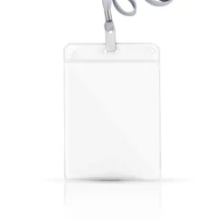 Gift Campaign Porta badge verticale di plastica con laccetto 108 x 154 mm> Gadget Per Medici E Infermieri|Lanyard E Porta Badge Personalizzati