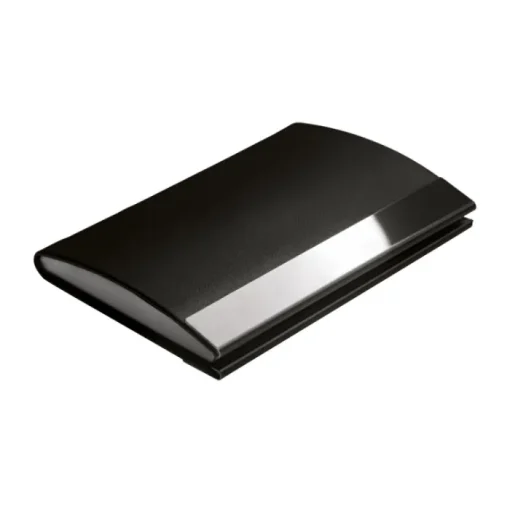 Gift Campaign Porta biglietti visita con logo aziendali placca da incidere Black> Porta Biglietti Da Visita