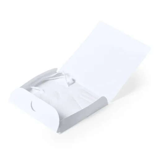 Gift Campaign Porta mascherina grande plastica bianca per personalizzazione Folder> Gadget Per Medici E Infermieri