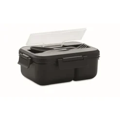 Gift Campaign Porta pranzo con logo grande con posate e due scomparti 1L All-in-one> Gadget Per La Scuola|Porta Pranzo