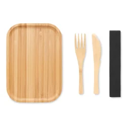 Gift Campaign Porta pranzo con posate personalizzabili e tappo in bambú 600ml Norway><noscript><img width=