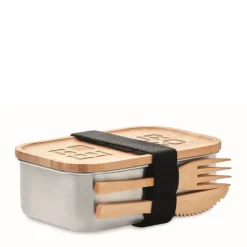 Gift Campaign Porta pranzo con posate personalizzabili e tappo in bambú 600ml Norway><noscript><img width=