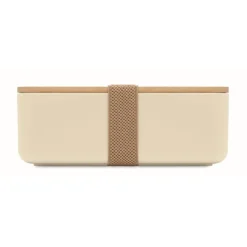 Gift Campaign Porta pranzo in PLA con coperchio in bambù e chiusura elastica 1L></noscript> Porta Pranzo