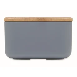 Gift Campaign Porta pranzo in PLA con coperchio in bambù e chiusura elastica 1L></noscript> Porta Pranzo