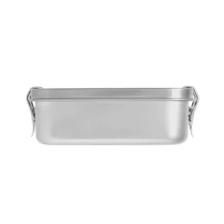 Gift Campaign Porta pranzo personalizzati in acciaio inox riciclato con fibbie laterali 750ml> Porta Pranzo