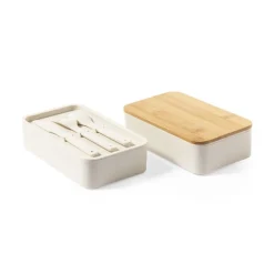 Gift Campaign Porta pranzo personalizzati senza BPA con coperchio in bambù 1,4l Mix Duo></noscript> Porta Pranzo