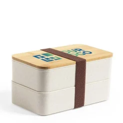 Gift Campaign Porta pranzo personalizzati senza BPA con coperchio in bambù 1,4l Mix Duo></noscript> Porta Pranzo