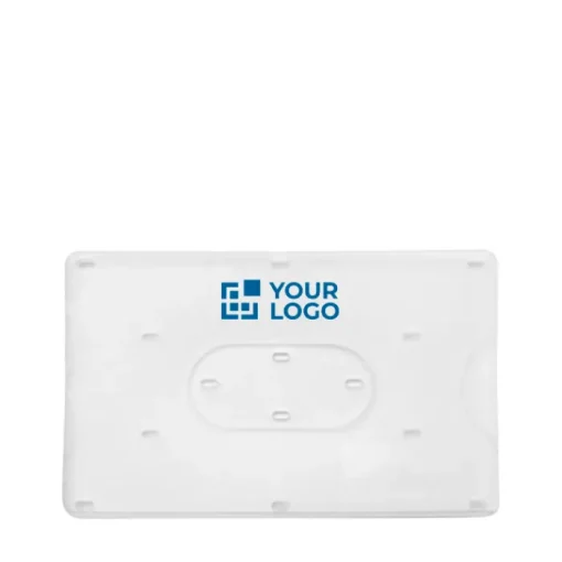 Gift Campaign Portabadge in plastica trasparente per una tessera> Lanyard E Porta Badge Personalizzati