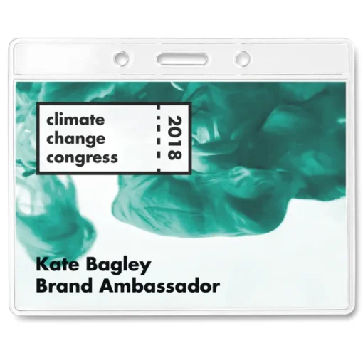 Gift Campaign Portabadge personalizzato con logo senza nastro Pass> Lanyard E Porta Badge Personalizzati