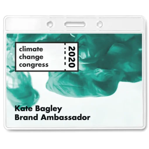 Gift Campaign Portabadge personalizzato con logo senza nastro Pass> Lanyard E Porta Badge Personalizzati